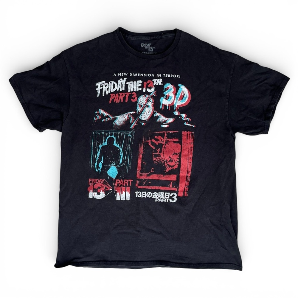 Men’s M/L Friday the 13th Vintage Horror Jason Vorhees Graphic T-Shirt